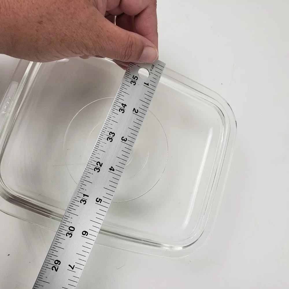 Corning Ware A-12-C Clear Glass Replacement Lid Square 7.5x6 for Casserole Dish